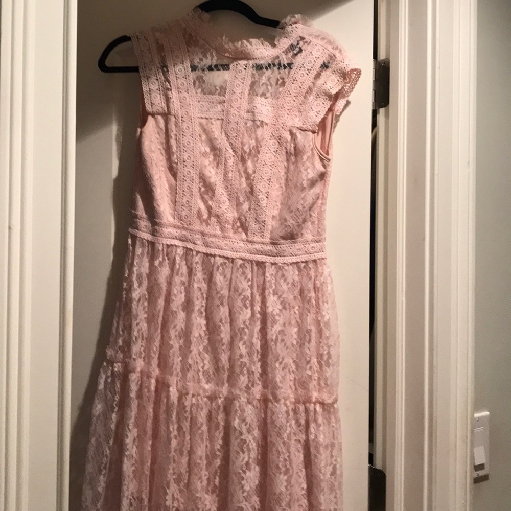 Aqua lace dress
